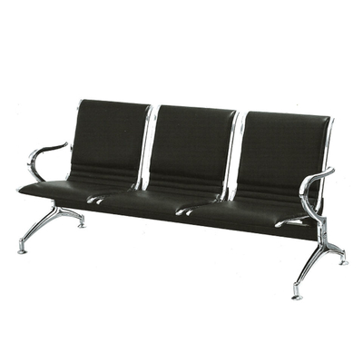 Beschichtete Wartestuhl-Pulver des Sitzer-3 Stahlmaterial für allgemeine Flughafen-Schule