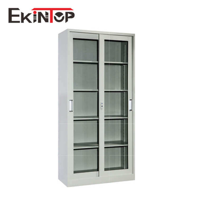 Klappbarer Büro-Aktenschrank aus Glas und Metall, abschließbarer Schrank, wasserdicht, geruchlos
