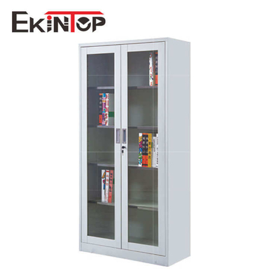 Klappbarer Büro-Aktenschrank aus Glas und Metall, abschließbarer Schrank, wasserdicht, geruchlos