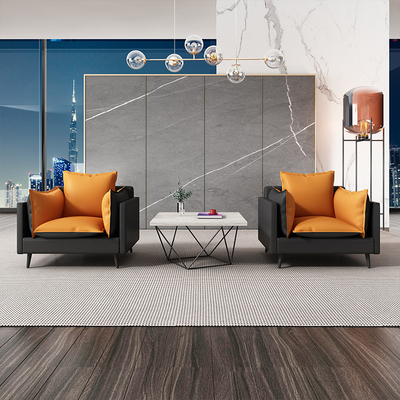 Lederner leitende Stellungs-Sofa For Living Room Waiting-Raum PUs Vielzweck