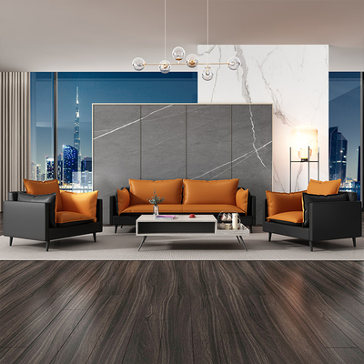 Lederner leitende Stellungs-Sofa For Living Room Waiting-Raum PUs Vielzweck
