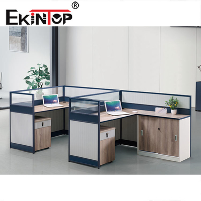 Kommerzielle moderne Büro-Arbeitsplatz-Möbel ISO9001 des Sitzer-4 bestätigten