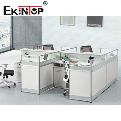 Kommerzielle moderne Büro-Arbeitsplatz-Möbel ISO9001 des Sitzer-4 bestätigten