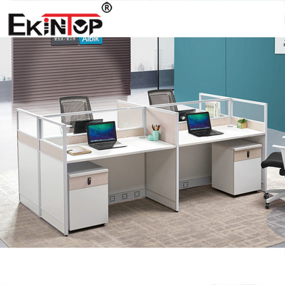 Kommerzielle moderne Büro-Arbeitsplatz-Möbel ISO9001 des Sitzer-4 bestätigten