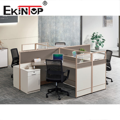 Kommerzielle moderne Büro-Arbeitsplatz-Möbel ISO9001 des Sitzer-4 bestätigten