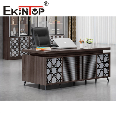 Stellen Sie L-förmigen modernen Schreibtisch Exekutive CEO-Manager-Office Desks ein