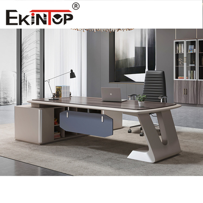 Luxus-Arbeitszimmer-Kombination, moderner Schreibtisch, individueller weißer Tisch
