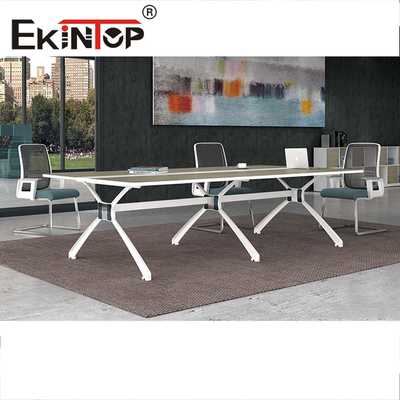 Kundenspezifischer Büro-Konferenztisch-Besprechungsraum-runder Sockel-Box-Tisch