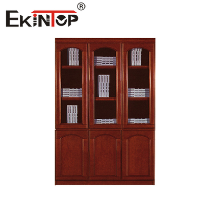 Büro-Bücherregal, Holz-Aktenschrank, Lackfurnier, Archiv-Vitrine