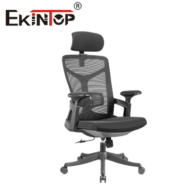 Schwarzer Mesh-Stuhl mit hoher RückenlehneErgonomischer Büro-Mesh-Stuhl