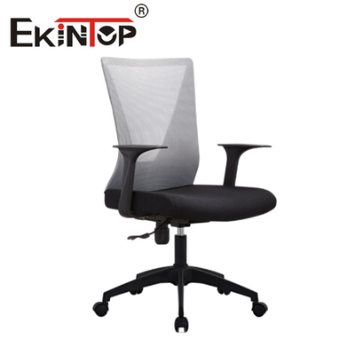 Beliebter Stil Einfacher Mesh-Stuhl mit mittlerer Rückenlehne Günstiger Full-Mesh-Drehstuhl Mesh-Back-Office-Stuhl