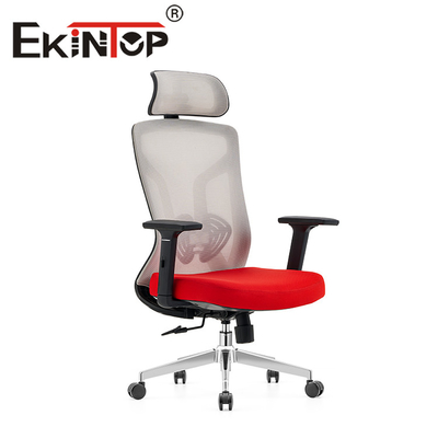 Rot + Gray Executive Swivel Mesh Chair-Büro-Möbel CEO Office Chair