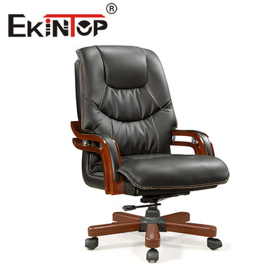 Ergonomischer Executive Boss Chair Komfortabler Luxus-Bürostuhl aus Leder