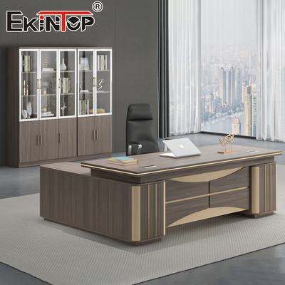 Handelsdauerhaftes langlebiges ergonomisches krippe CEOs L Shape Office Desk