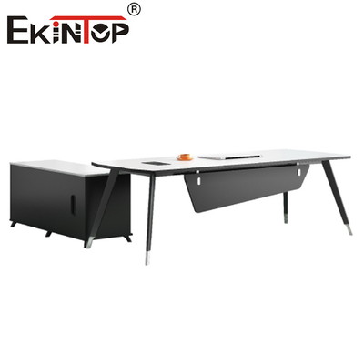 Moderner Art-Schreibtisch L formen Luxusexekutivschreibtisch für Büro-Möbel