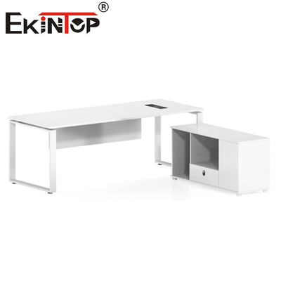 Luxusbüro-Möbel-Schreibtisch-moderner hölzerner L-förmiger Exekutivbürotisch