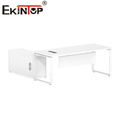 Luxusbüro-Möbel-Schreibtisch-moderner hölzerner L-förmiger Exekutivbürotisch