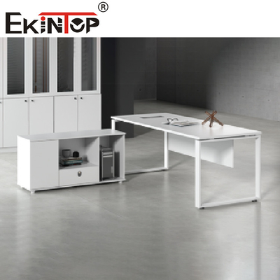 Luxusbüro-Möbel-Schreibtisch-moderner hölzerner L-förmiger Exekutivbürotisch