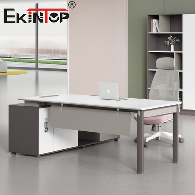 Ergonomischer Schreibtisch-hölzerne Computer-Tabelle für Hauptmöbel-Eisen