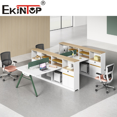 Weißer grüner modularer Büro-Arbeitsplatz für Handelsmöbel