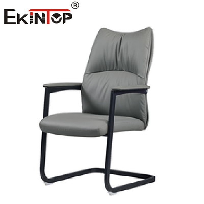 Ergonomischer Executive-Loungesessel aus gelbem Leder für den Innenbereich