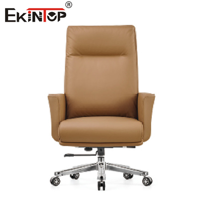 Brown-Manager Swivel Leather Chair für Büro-Möbel