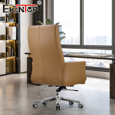 Brown-Manager Swivel Leather Chair für Büro-Möbel