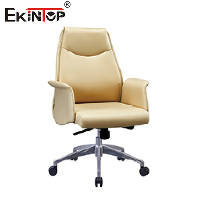 Moderne lederne bequeme ergonomische Büro-Chef-Chair-Edelstahl-Metallart