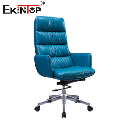 Ergonomischer blauer lederner leitende Stellungs-Stuhl-Höhen-Regler