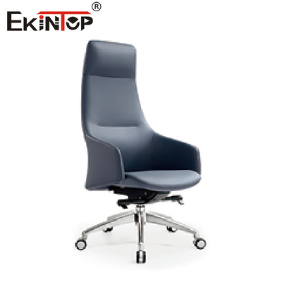 Ergonomischer blauer lederner leitende Stellungs-Stuhl-Höhen-Regler
