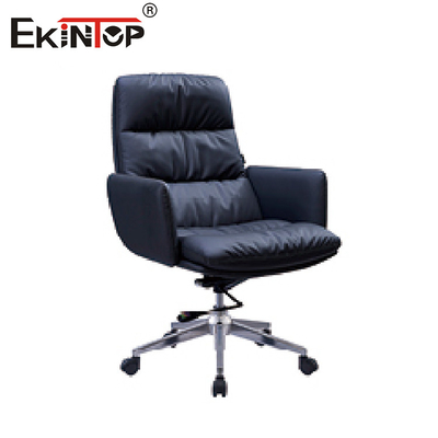 Handelschef-Leather Swivel Office-Manager Chair For Home