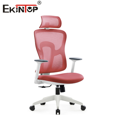 Roter ergonomischer Mesh Computer Chair With Backrest für Innenministerium-Möbel