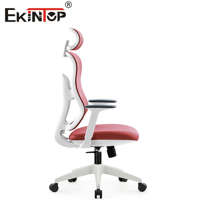 Roter ergonomischer Mesh Computer Chair With Backrest für Innenministerium-Möbel