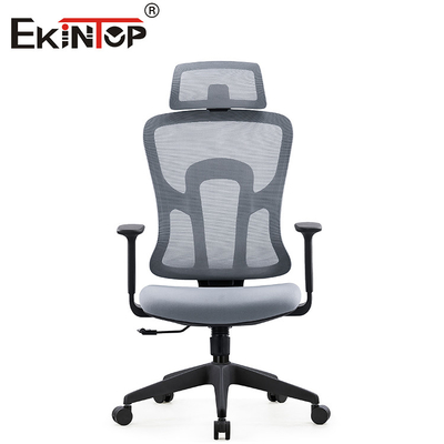 Gray Ergonomic Office Mesh Chair mit Rückenlehne für Komfort und Unterstützung
