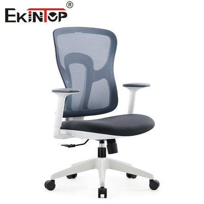 Schwarzer Gray Ergonomic Swivel Mesh Chair mit Armlehnen-Seat-Höhe verstellbar