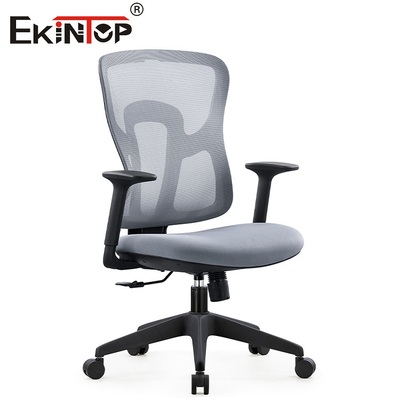 Schwarzer Gray Ergonomic Swivel Mesh Chair mit Armlehnen-Seat-Höhe verstellbar