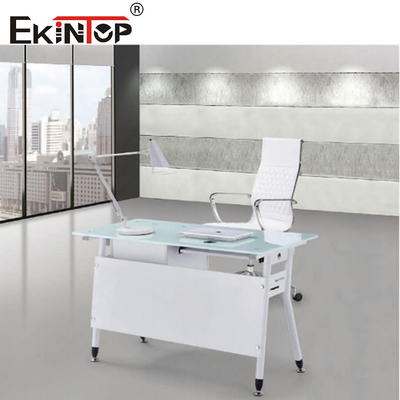 Personalisierte Heim Kleines Glas Büro Desktop Laptop mit Schreibtisch Rechteck