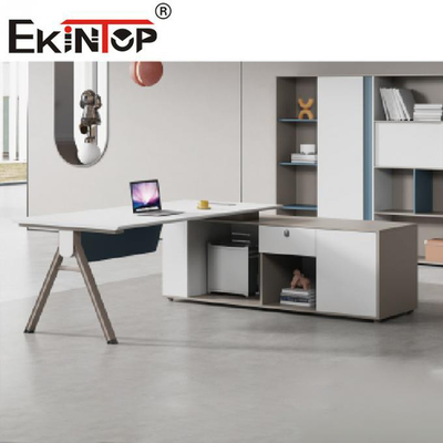 Ausdehnbares Luxusl Form-Bürotisch-Exekutivmanager Desk fertigte Größe besonders an
