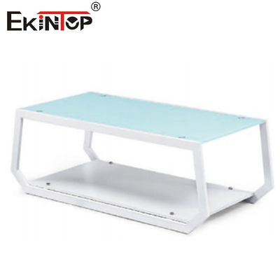 OEM zeitgenössischer Glamour Glas und Chrom Kaffeetafel für schlanke Raffinesse
