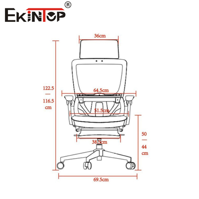 Antisprengmaschige Bürostuhl Flip-up Armlehne Nylon Rücken