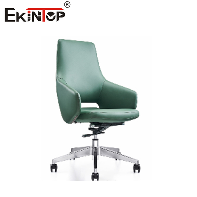 Premium-Leder-Bürostuhl mit Metallchrom-Basis 5 Jahre Garantie
