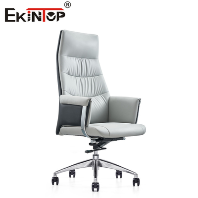Moderne weiße Ergonomische Bürostuhl aus Leder