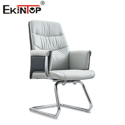 Moderne weiße Ergonomische Bürostuhl aus Leder