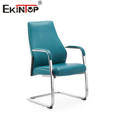 Moderner PVC-Leder-Bürostuhl mit Hochrücken, drehbarer Aluminiumbasis von 350 mm