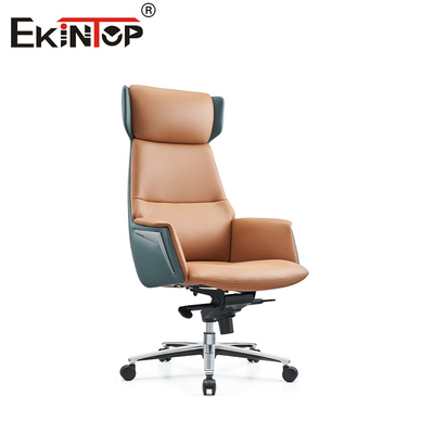OEM 350mm Aluminium Basis Leder Lounge Sessel Moderner Stil