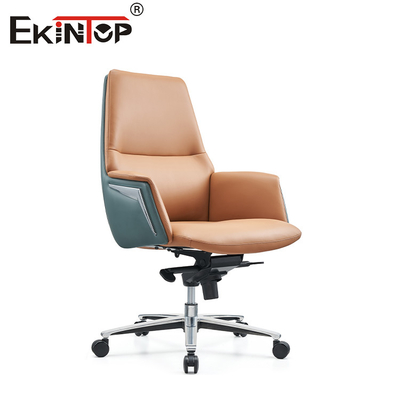 OEM 350mm Aluminium Basis Leder Lounge Sessel Moderner Stil