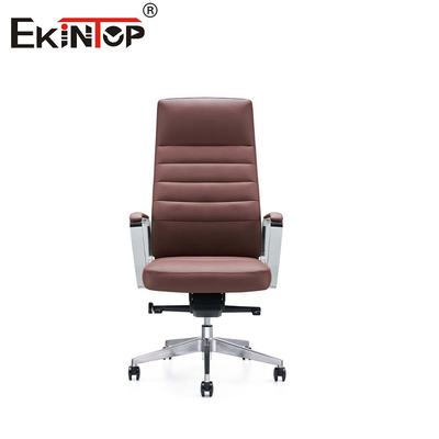 ODM Moderne Leder Armstühle mit Metallchrom-Basis