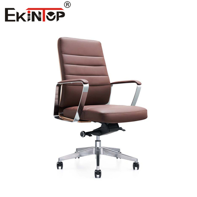 ODM Moderne Leder Armstühle mit Metallchrom-Basis