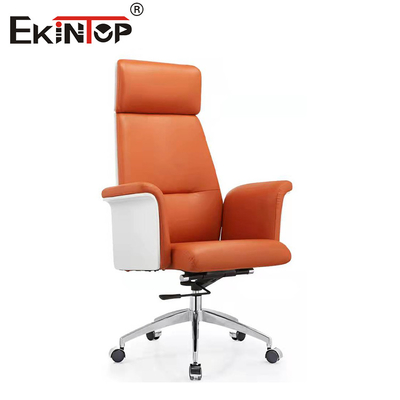 Schalldämpfer Ergonomischer Bürostuhl aus Leder mit Giebeln