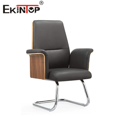 Schalldämpfer Ergonomischer Bürostuhl aus Leder mit Giebeln